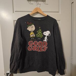 Peanuts Charcoal Crewneck Sweater